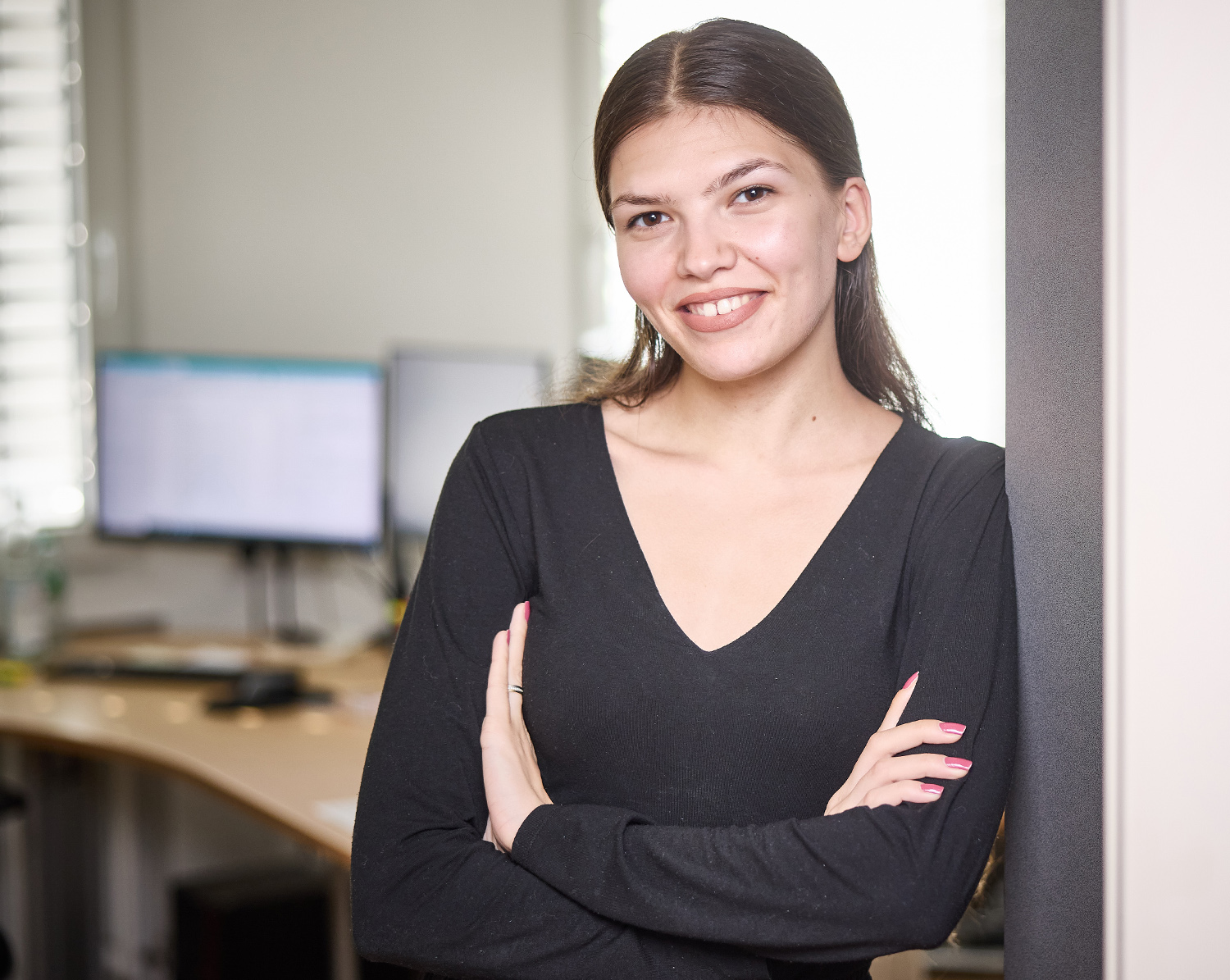 Cagla Aysel im Janisch Galabau Team