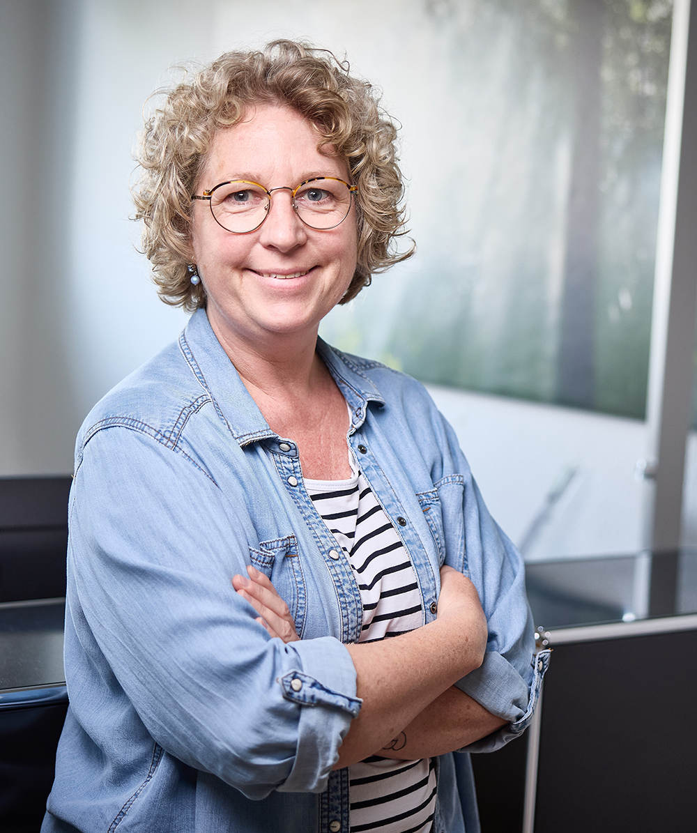 Cornelia Kewel im Janisch Galabau Team